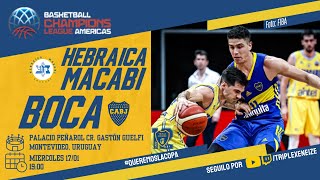 Básquet en vivo  Hebraica Macabi URU vs Boca  Grupo C  Fecha 3 BCLAmericas 2324 [upl. by Randal164]