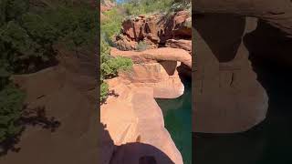 AT THE SWIMMINGHOLE hikingaddict coconinonationalforest belltrail13 nature adventure asmr [upl. by Harad]