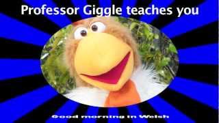 Learn Welsh how to say GOOD MORNING in Welsh with Jingle Jeff amp Professor Giggle [upl. by Nayb61]