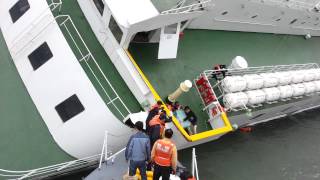 Captain leaves sinking Sewol ferry [upl. by Aihsenyt522]