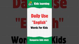 Daily use english words for kids  2 Kids Learning  Pre School  Nursery  Kindergarten  Phonics [upl. by Ydieh]