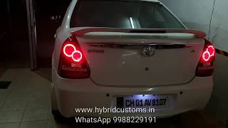 TOYOTA ETIOS Custom LED Taillights [upl. by Isborne]