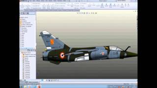 Avion de chasseMirage F1 SolidWorkswmv [upl. by Imre802]