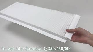 Factory Price Filter Set G4 F7 for Zehnder Ventilation Units Comfoair Q350  Q450  Q600 [upl. by Annauqahs]