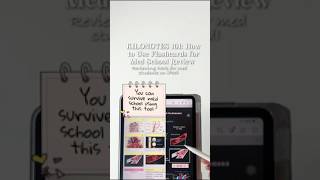 How to Use Flashcards for MedSchool Review 🤩 flashcard kilonotes medicalschool 🤓 [upl. by Wagshul622]