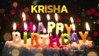 KRISHA Happy Birthday Status  Happy Birthday KRISHA  Special wishes for KRISHA birthday [upl. by Theo]