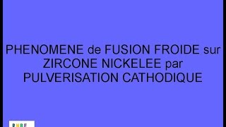 RNBE 2016  Couche mince de nickel realisé par pulvérisation cathodique par Didier Grass [upl. by Derrej]