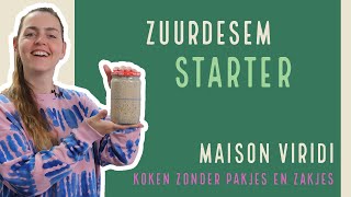 Stap voor stap zelf de ULTIEME ZUURDESEM STARTER maken [upl. by Nage]