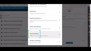 MindTap Instructor Changing Global Activity Settings [upl. by Anoiek]