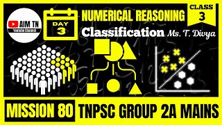 General Intelligence amp Reasoning  Class  3  Classification  Ms T Divya  Mission 80 [upl. by Valsimot447]