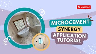 5 Star Finishes Microcement Synergy Shower Walls and Bathroom Application Tutorial [upl. by Aerdnaid]