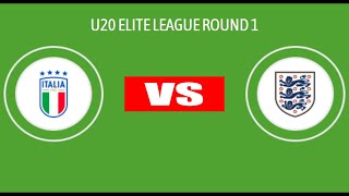 Italy U20 vs England U20  U20 Elite League  MD 3  Match Preview [upl. by Eerpud]