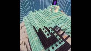 transforming ocean monument into nether in Minecraft shorts [upl. by Mckeon]