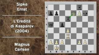 Partite Commentate di Scacchi 15 Carlsen vs Ernst  LEredità di Kasparov  2004 [upl. by Kreiker]