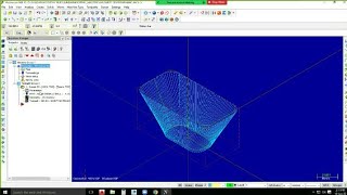 mastercam x5 swept 3d program [upl. by Cilka]