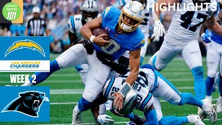 Los Angeles Chargers vs Carolina Panthers 2024 Week 2 Game Highlights [upl. by Anirual]