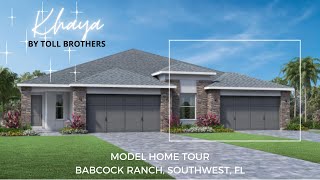 KHAYA  MODEL TOUR  TOLL BROTHERS  1802 SF  BABCOCK RANCH  SOUTHWEST FLORIDA [upl. by Ttenaj]