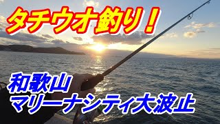 太刀魚釣り！和歌山マリーナシティ大波止！太刀魚ワインドワーム釣り2023年10月28日 [upl. by Ynos]