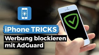 Werbung blockieren am Handy  AdBlocker fürs iPhone  AdGuard [upl. by Pernas]