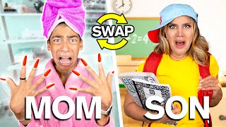 12 Year old Son amp Mom SWAP LIVES Instant Regret [upl. by Courtland802]