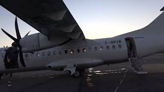 Flight report  Quimper → Paris Orly  Chalair  ATR 42500  13 juin 2022 [upl. by Enilekcaj]