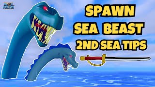 Spawn Sea Beasts FAST in 2nd Sea Blox Fruits [upl. by Aker180]