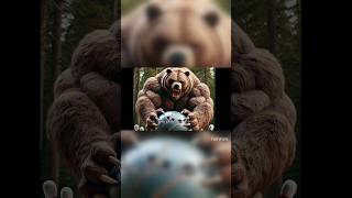 quotGrizzly Bear Bite Powerful Enough to Crush a Bowling Ballquotshorts animals facts [upl. by Tildi]