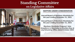 Standing Committee on Legislative Affairs  255  December 2nd 2024 [upl. by Lafleur]