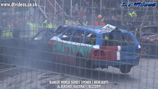 2019 Aldershot BWS  Banger Racing Highlights  Aldershot Raceway [upl. by Vally196]