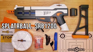 Whats In The Box SPLATRBALL Gun SRB1200 Gel Blaster Unboxing amp Review  SPLATRBALL w Drum Mag [upl. by Anattar]