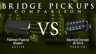 Fishman FLUENCE MODERN vs Seymour Duncan JB SH4  Bridge Pickup Guitar Tone Comparison Demo [upl. by Chiarra]