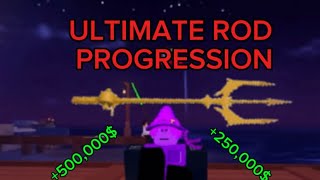 ULTIMATE Rod Progression  Roblox Fisch [upl. by Atinoj406]