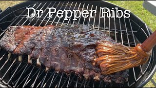 How to smoke Dr Pepper Ribs  Hanks True BBQ™ [upl. by Aicrop]