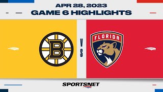 NHL Game 6 Highlights  Bruins vs Panthers  April 28 2023 [upl. by Netta19]