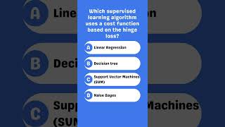 Supervised learning algorithm with hinge loss [upl. by Kcirdnek798]