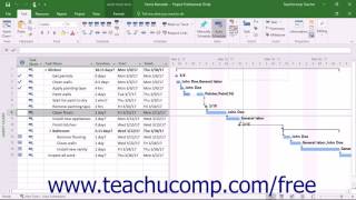 Project 2016 Tutorial Moving and Rescheduling Tasks Microsoft Training [upl. by Moser1]