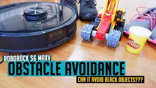 Roborock S6 MaxV Obstacle Avoidance amp Navigation Test Can It Avoid Black Objects [upl. by Christabella]