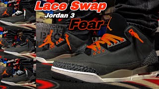 How To Lace Air Jordan 3 7 EASY WAYS Tutorial [upl. by Acirederf]