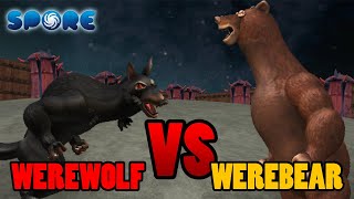 Werewolf vs Werebear  Horror Arena S1E12  SPORE [upl. by Ellecrad]