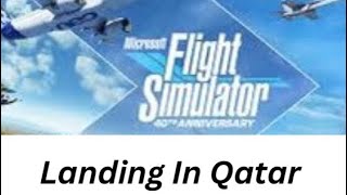 Landing In Qatar In microsoftflightsimulator butter [upl. by Hayton]