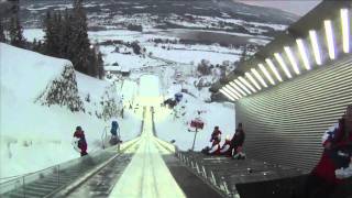 Vikersund skiflying 192 m POV [upl. by Appel]