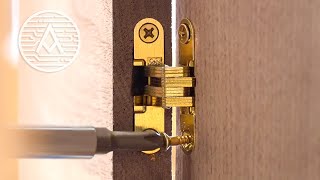 Installing INVISIBLE HINGES with Hand Tools  SOSS [upl. by Aisercal]