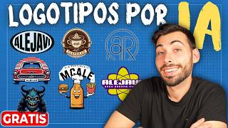 Cómo crear LOGOS de Calidad por IA GRATIS 🖌️ Tutorial FÁCIL y Rápido con 4 alternativas [upl. by Tak]