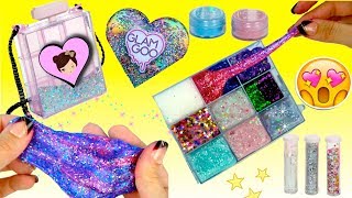 The Best Slime Kit Ever  Glam Goo Deluxe Toy Review  Slime Purse amp Storage [upl. by Nnaeitak]