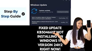 How To Fix Update KB5046617 Not Installing On Windows 11 Version 24H2 [upl. by Novi407]