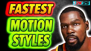 Fastest Motion Styles for Bigman Builds 610quot  on NBA 2K25 [upl. by Linson]