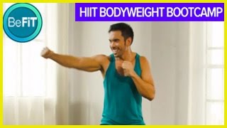 HIIT Bodyweight Bootcamp Workout Mike Donavanik [upl. by Nakeber]