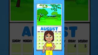 Months To Remember Shorts kidssongs toddlersongs learningstation [upl. by Ahsytal]