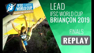 IFSC World Cup Briançon 2019  Lead finals [upl. by Eniamej]