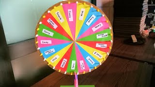 How to make wheel of fortune with fidget spinner [upl. by Palmore]